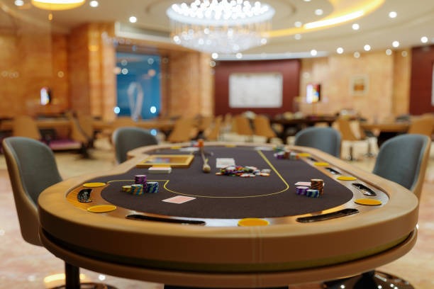 Live dealer Free Bet Blackjack table at luna toto with cards and betting layout